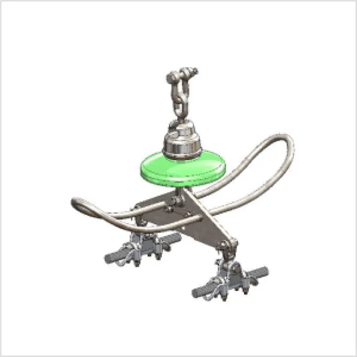 220 kv SINGLE SUSPENSION FITTING FOR TWIN CONDUCTOR WITH STRAIGHT CLAMP